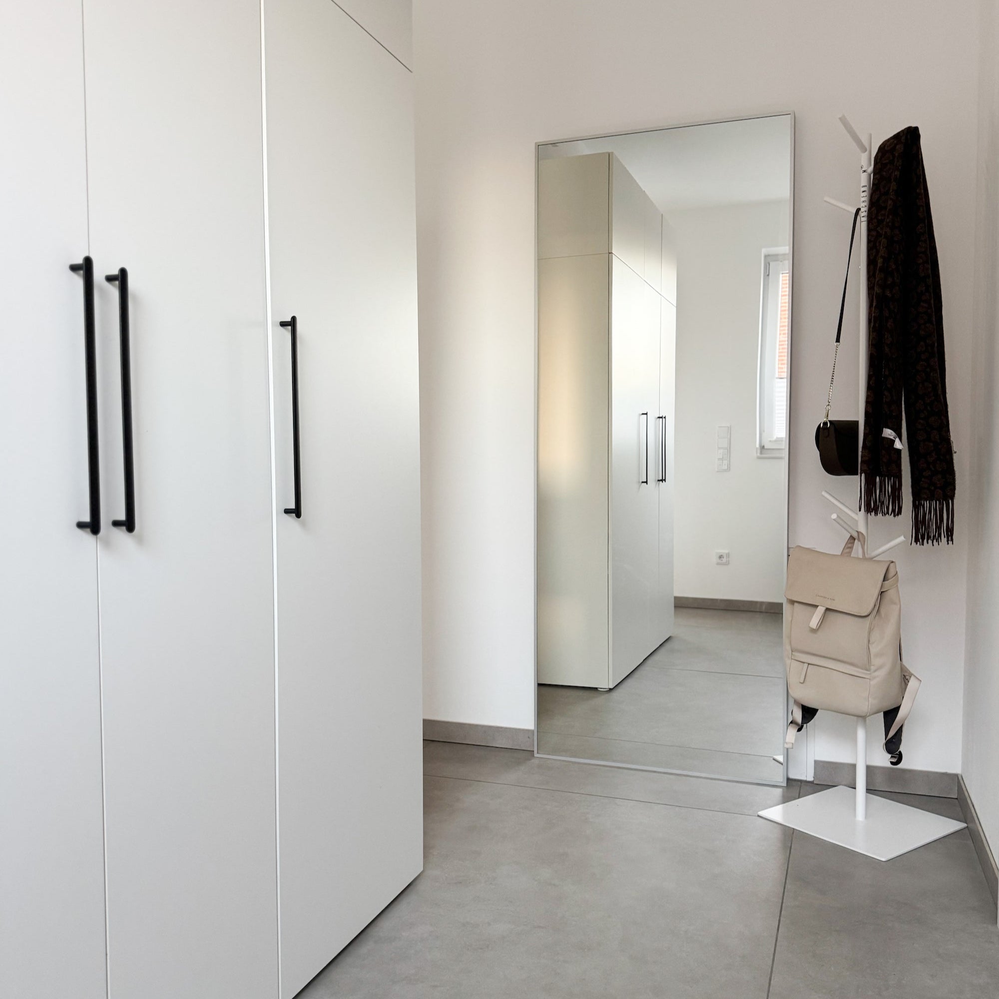 2-IN-1 GARDEROBENSTÄNDER WEISS 182 CM