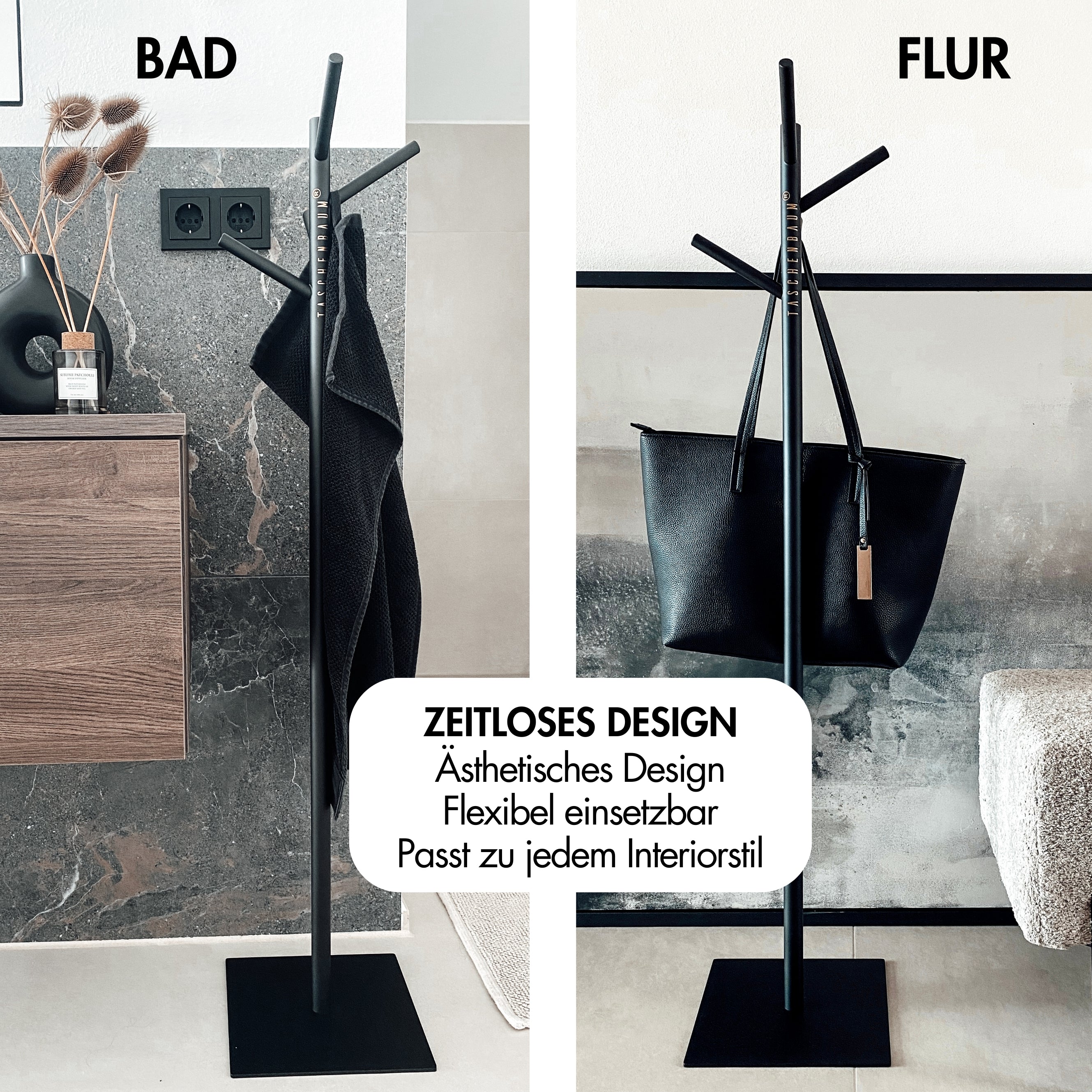 BAG STAND CLEAN WHITE | IRON