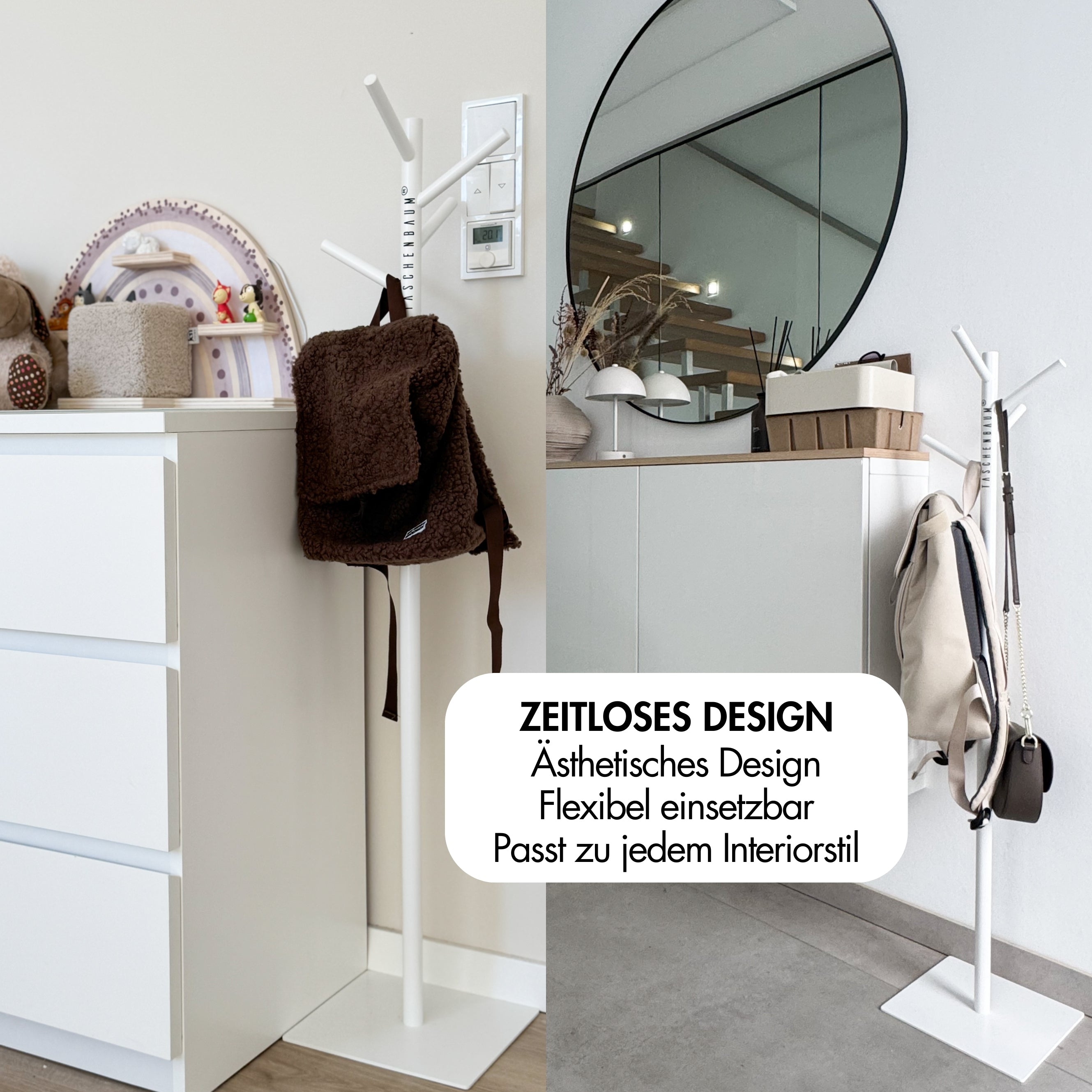 BAG STAND CLEAN WHITE | IRON