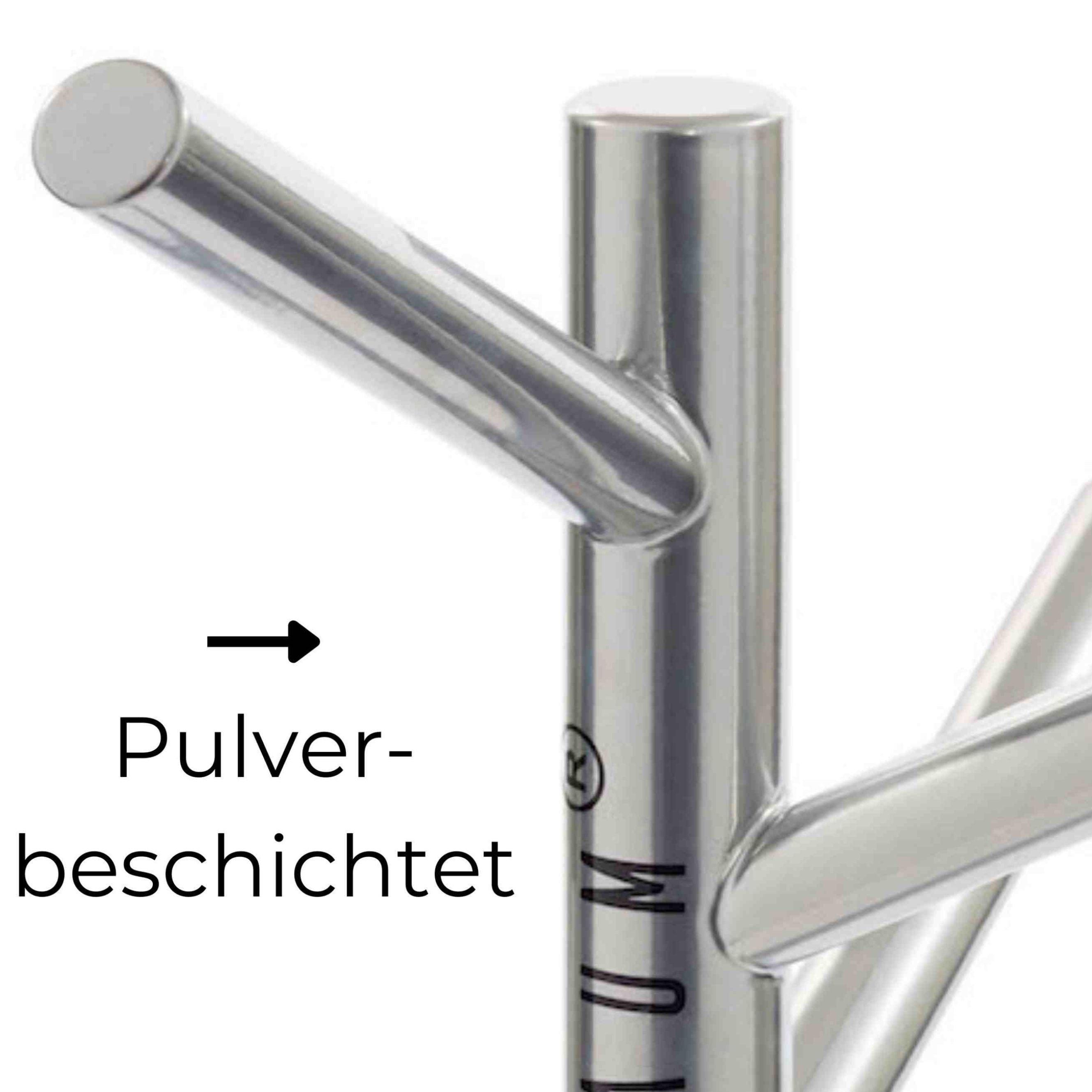 2-IN-1 GARDEROBENSTÄNDER EDELSTAHL