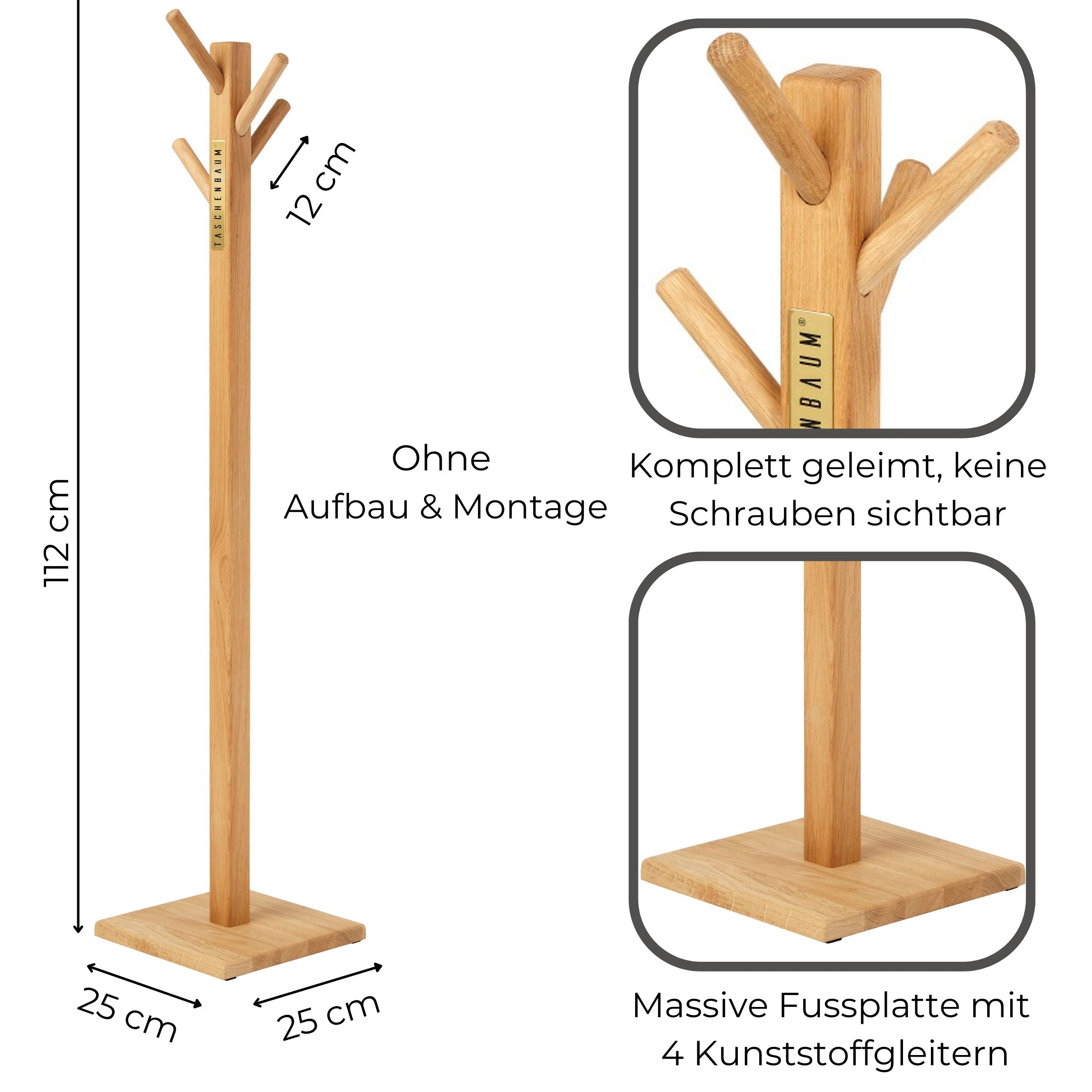 BAG STAND NATURE WOOD | SOLID OAK WOOD