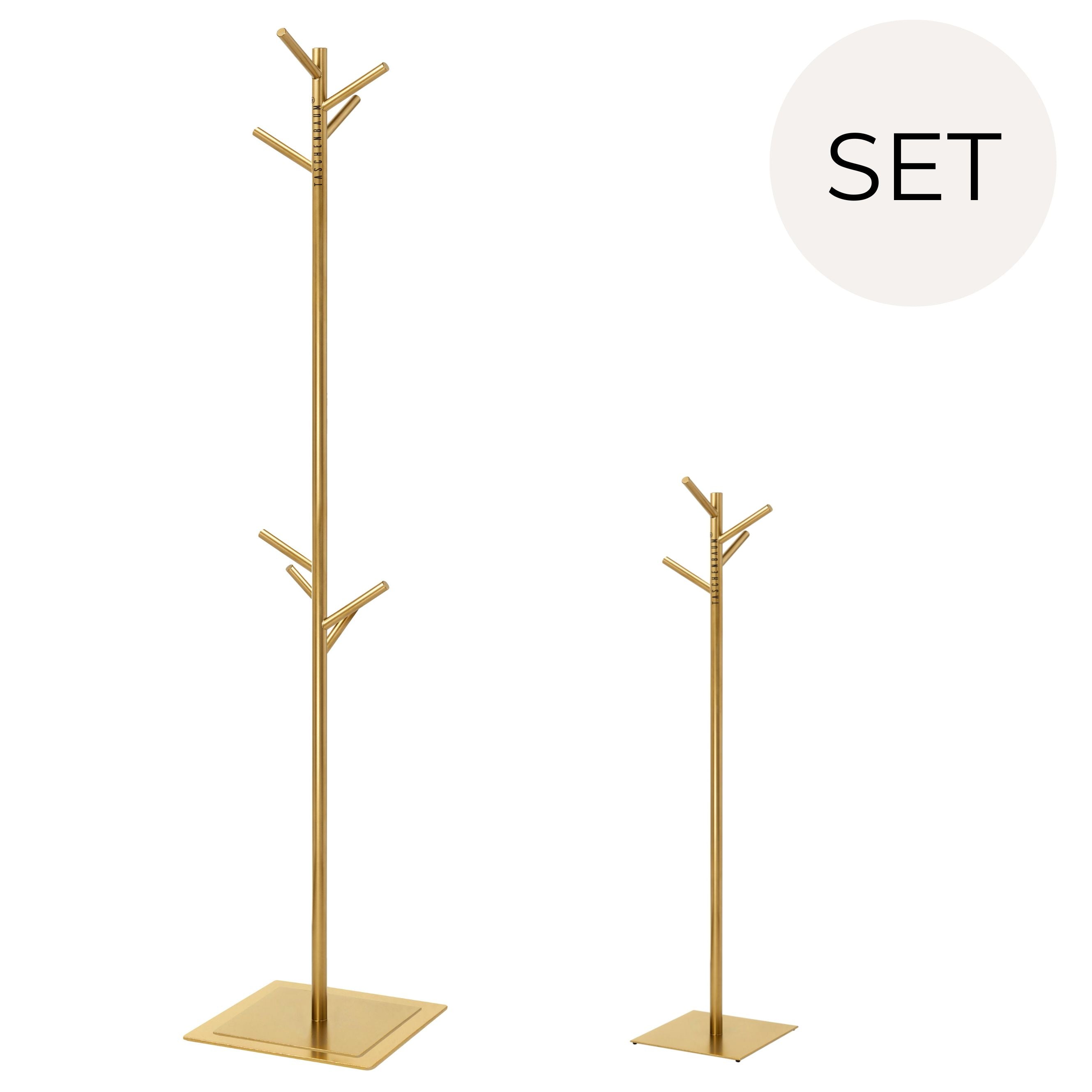 BUNDLE GARDEROBE & TASCHENSTÄNDER GOLD