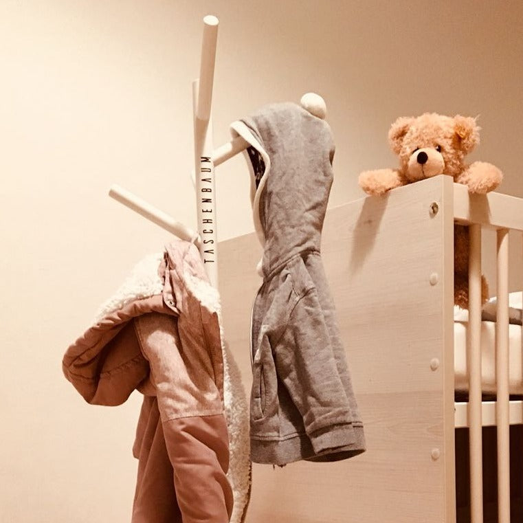 TASCHENSTÄNDER WEISS HÖHE 90 CM