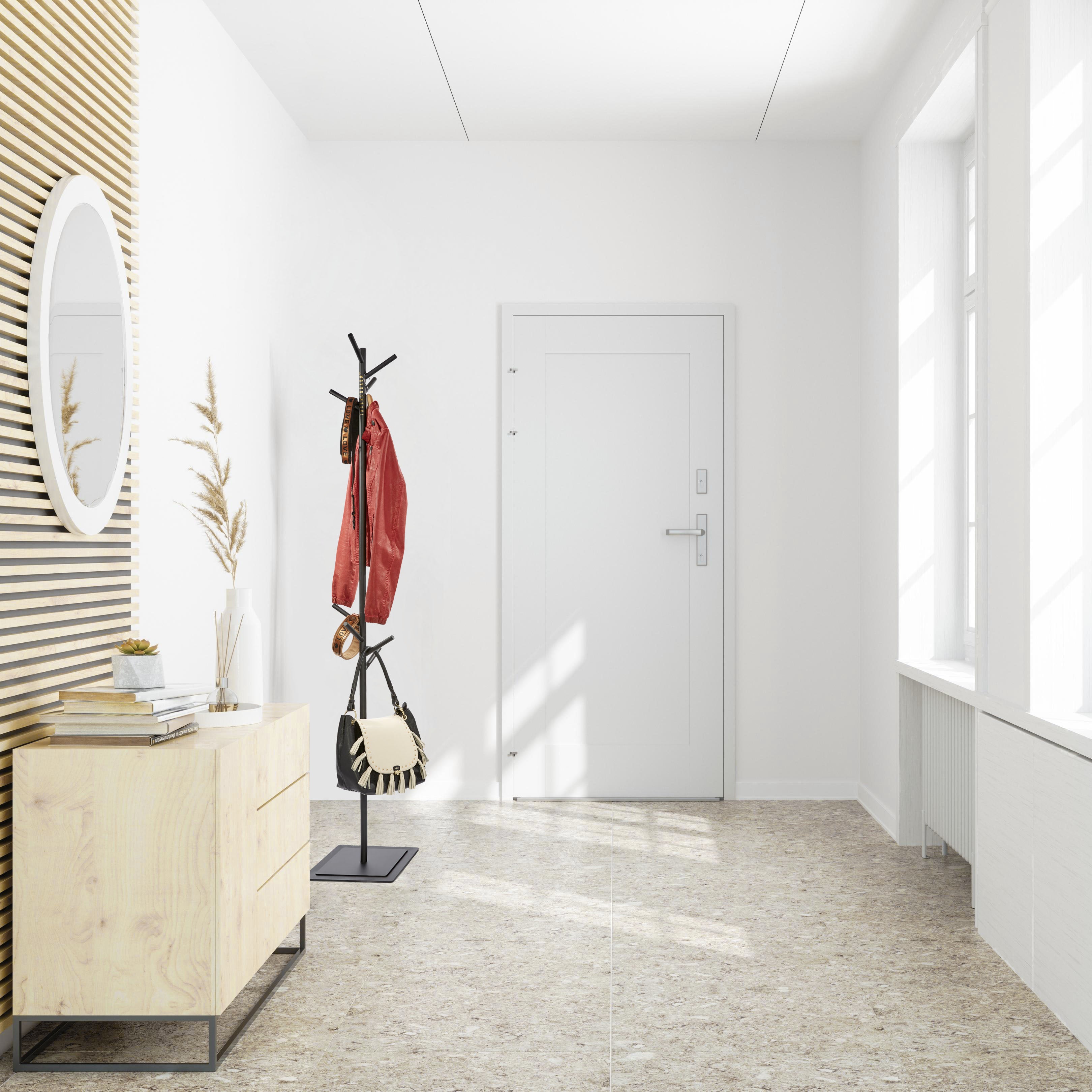 2-IN-1 GARDEROBENSTÄNDER SCHWARZ 182 CM