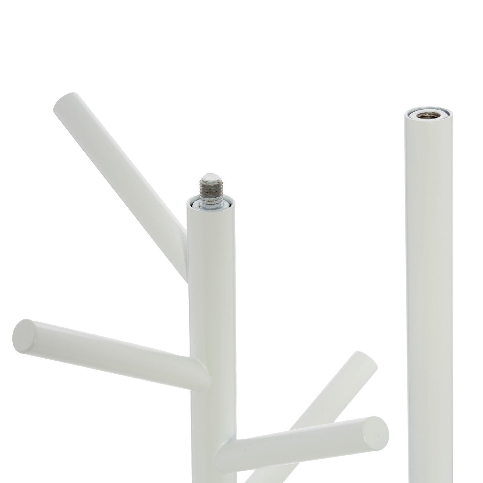 2-IN-1 GARDEROBENSTÄNDER WEISS 182 CM