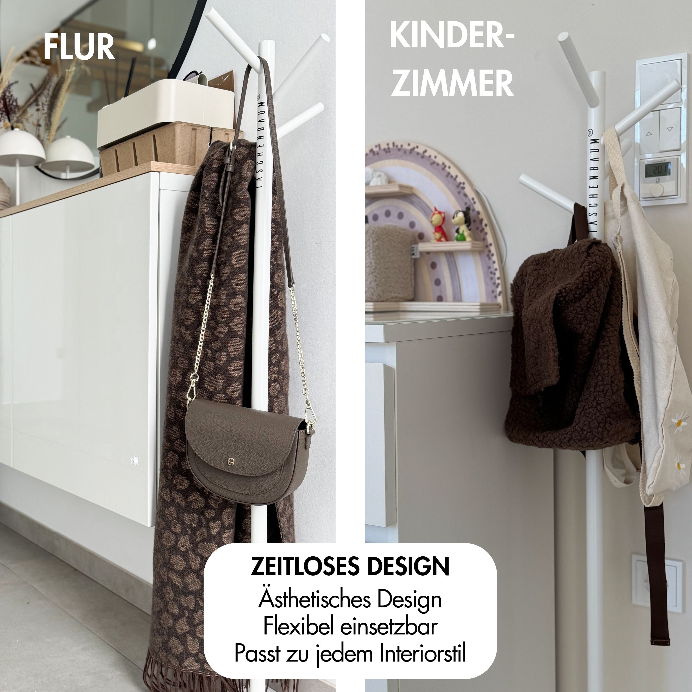 BAG STAND CLEAN WHITE | IRON