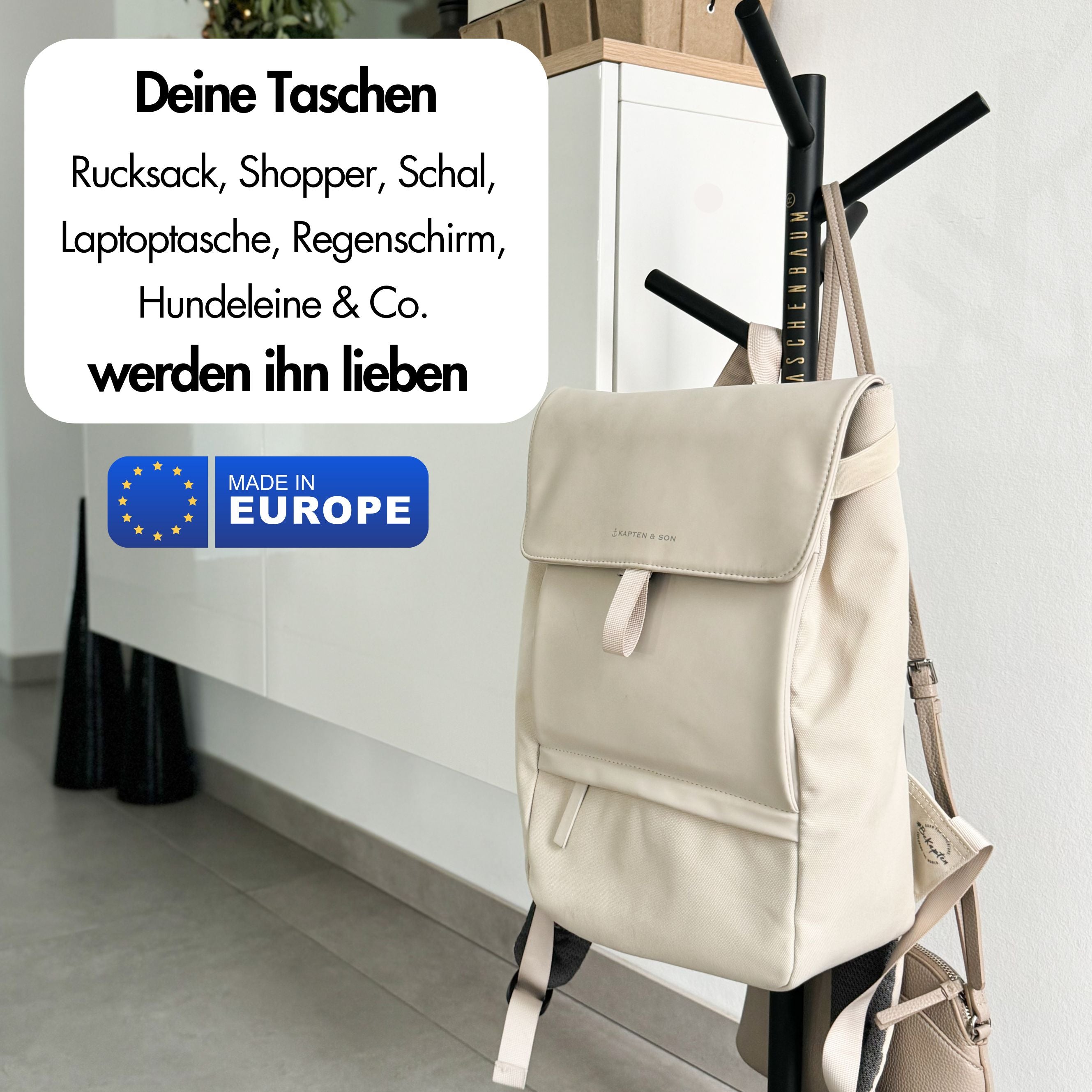 BAG STAND CLEAN WHITE | IRON