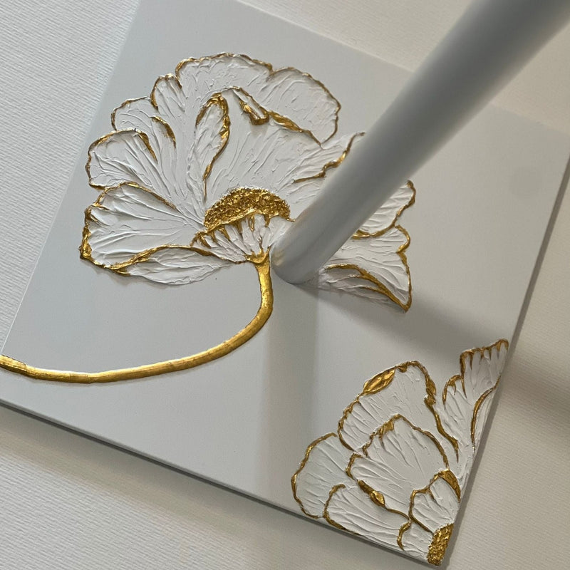 KOLLEKTION GOLDEN BLOSSOM | Handgemalte Unikate