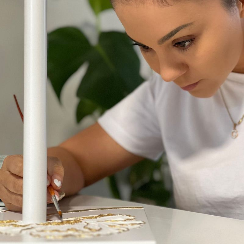 KOLLEKTION GOLDEN BLOSSOM | Handgemalte Unikate