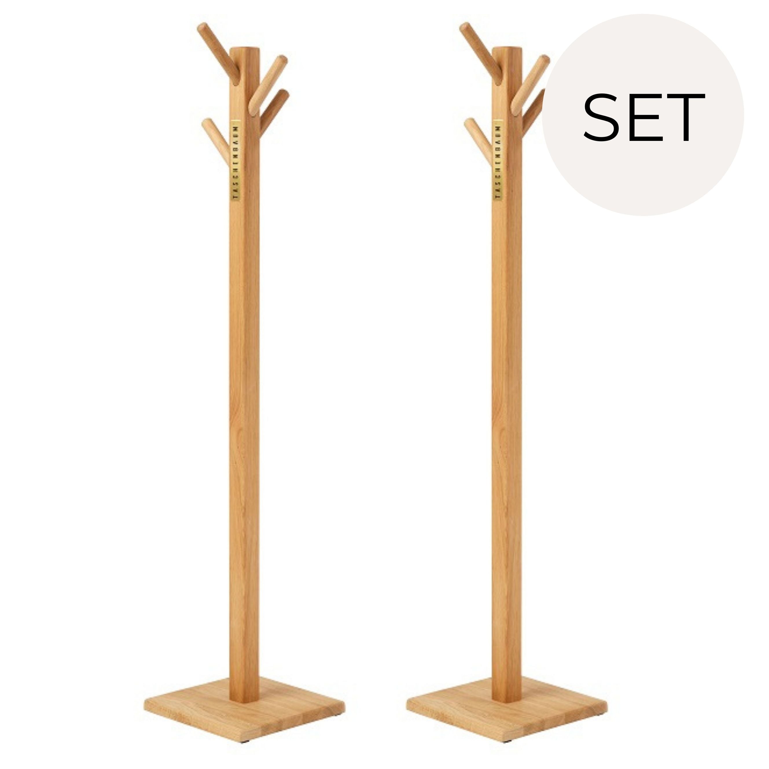 BAG STAND NATURE WOOD | SOLID OAK WOOD