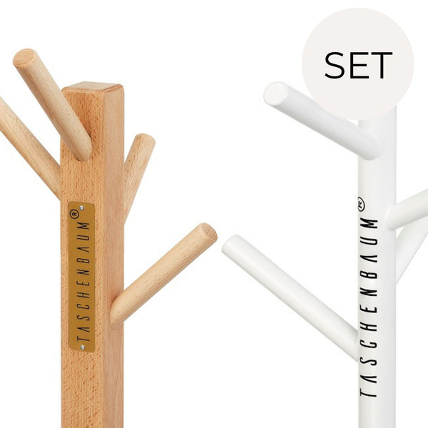 BAG STAND NATURE WOOD | SOLID OAK WOOD