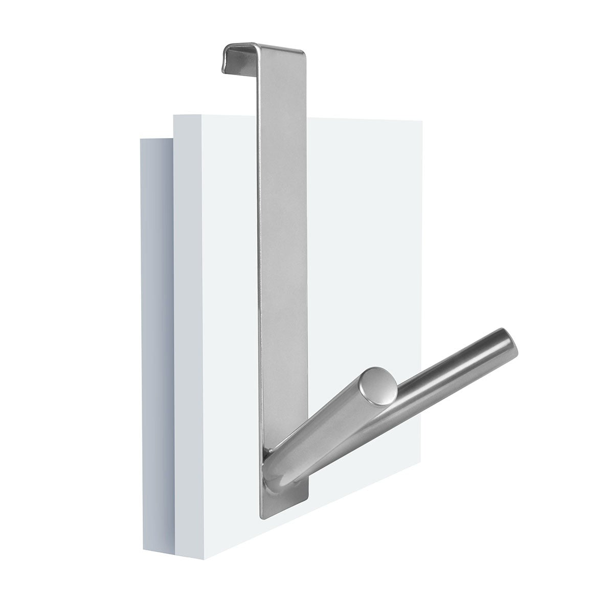 2ER-SET LANGE TÜRHAKEN CHROM | BIS 2 CM TÜRFALZ